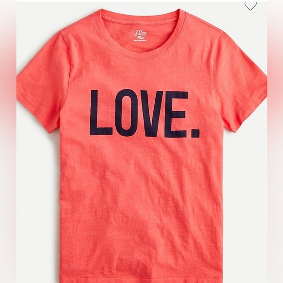 J Crew Vintage LOVE Tee Shirt NWOT 🔥Host Pick🔥Sold Out - Picture 1 of 4